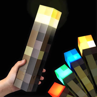 LAMPARA ESTILO MINECRAFT MULTICOLOR– Dale Vida a tu Espacio